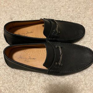 Black loafers